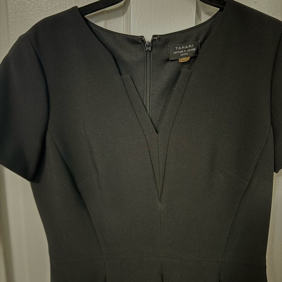 Black Tahari Sheath Dress - Picture 4 of 6